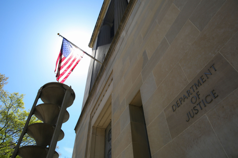 US DOJ building