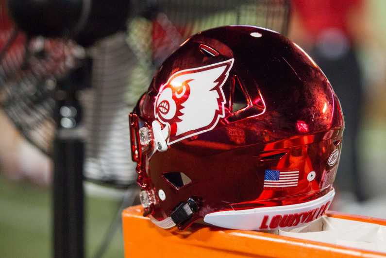 University of Louisville football helmet