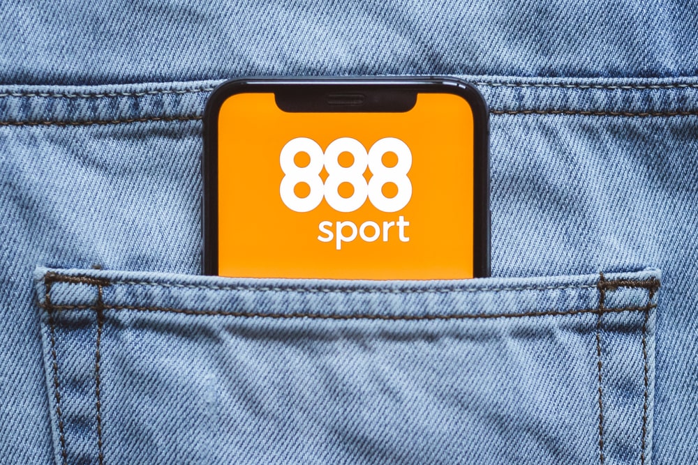 888 Sport logo on a phone