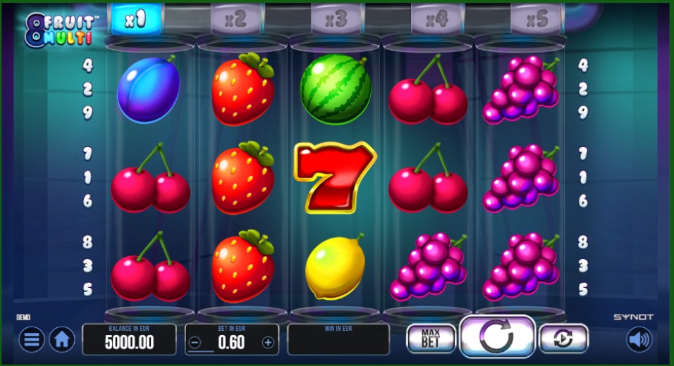 8 Fruit Multi slot reels by Synot Games