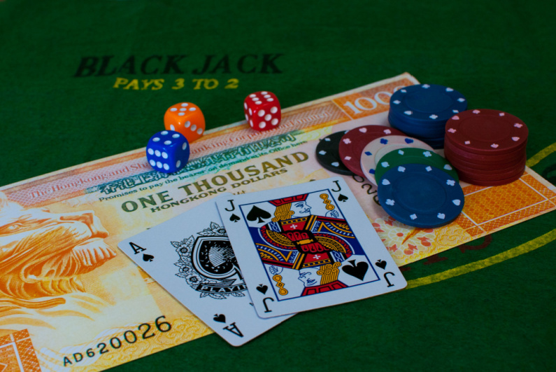 Gambling equipment and Hong Kong cash