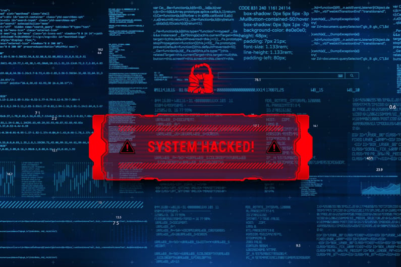 Sistem hacklenmiş ekran