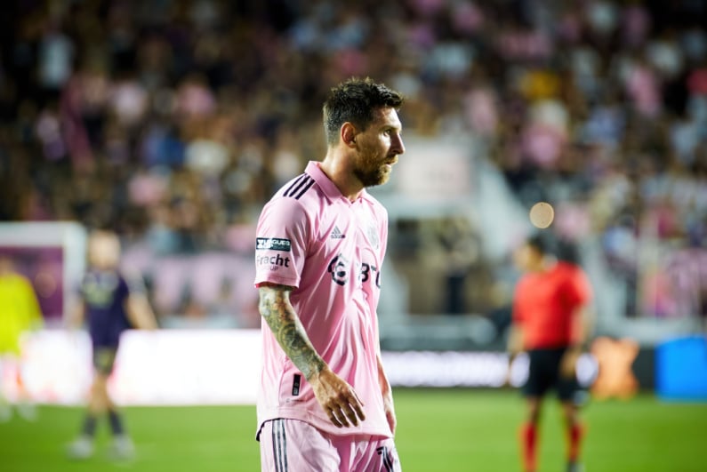 Lionel Messi in Inter Miami shirt