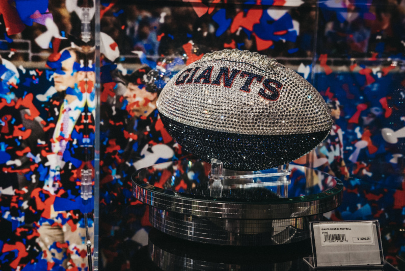 Swarovski Giants bejeweled football