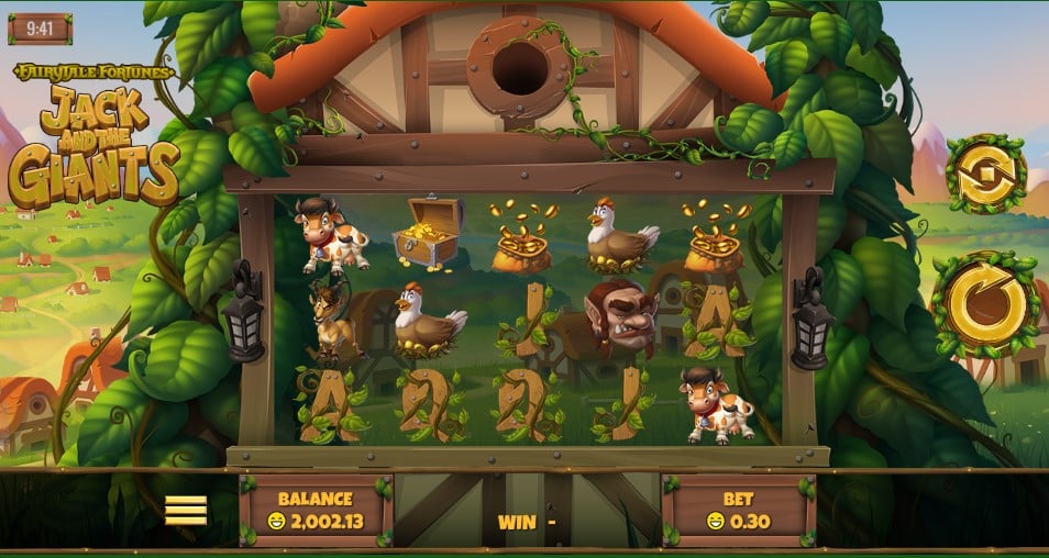 Jack and the Giants slot reels by Rival Gaming