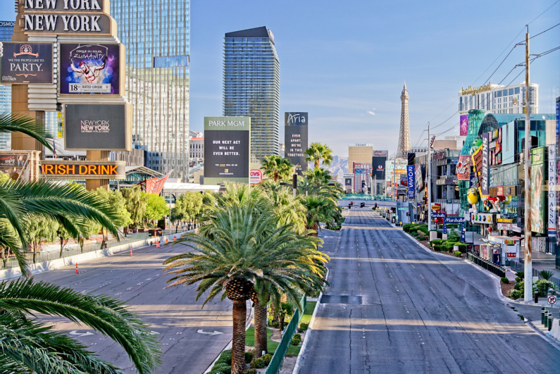 Empty Las Vegas Strip