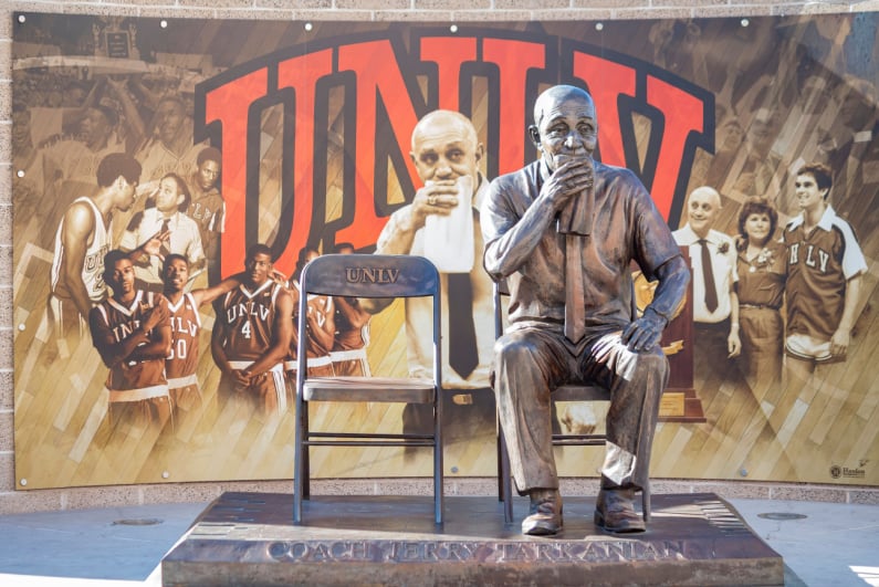 Jerry Tarkanian statue at UNLV