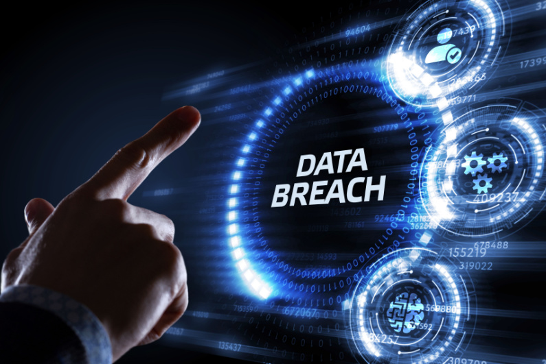 Data breach symbol