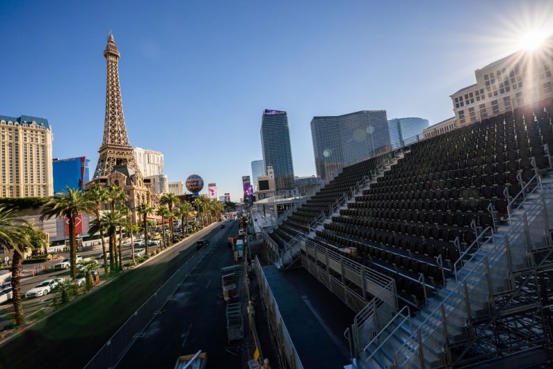 Las Vegas F1 grandstand