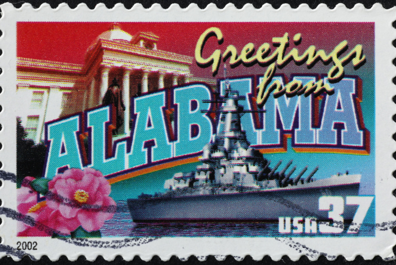 Alabama stamp