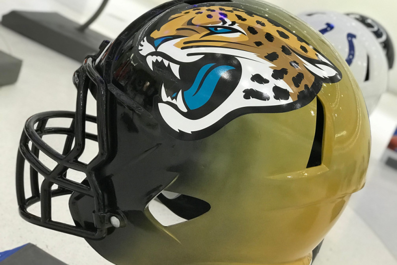 Jacksonville Jaguars helmet