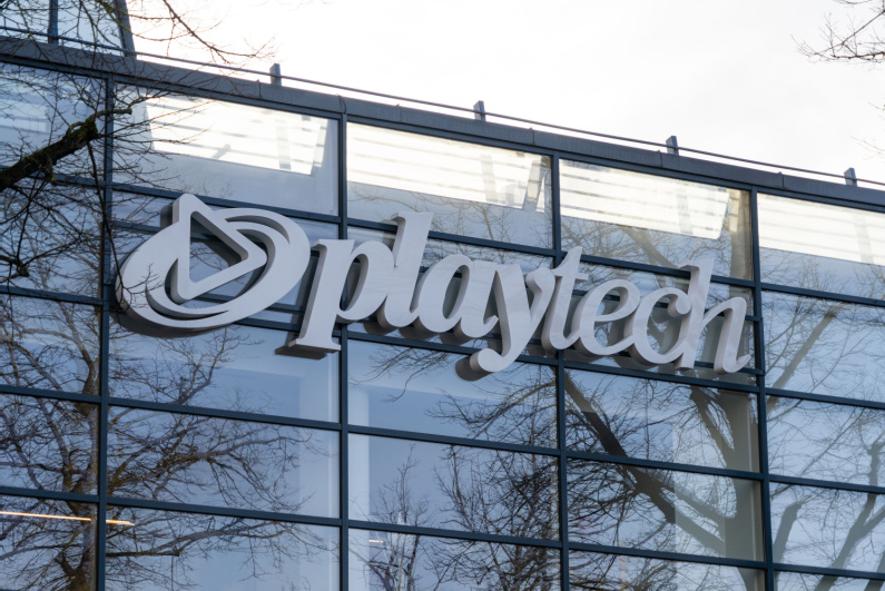 Playtech sign on the building