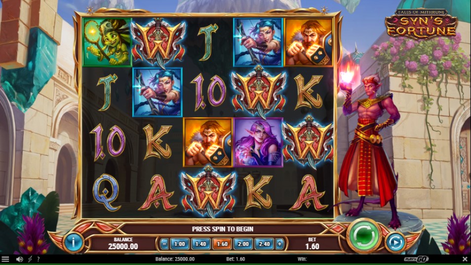 Tales of Mithrune Syn's Fortune slot reels Play'n GO