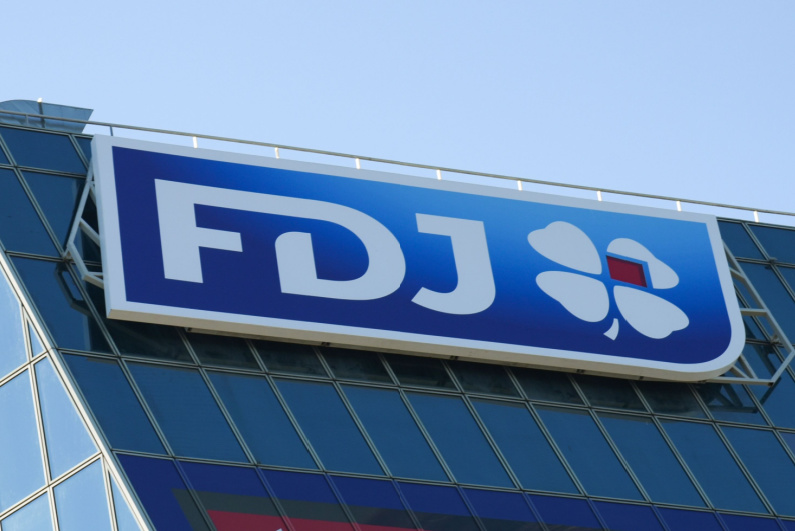 FDJ logo on office building