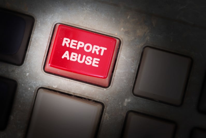Report abuse button