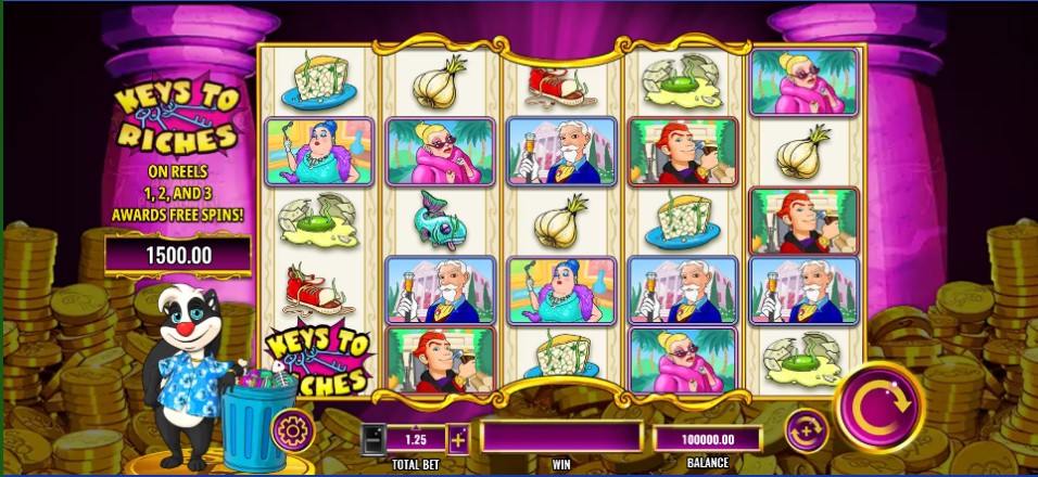 Stinkin' Rich Skunks Gone Wild slot reels IGT