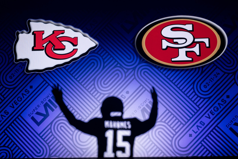 Chiefs 49ers Super Bowl graphic