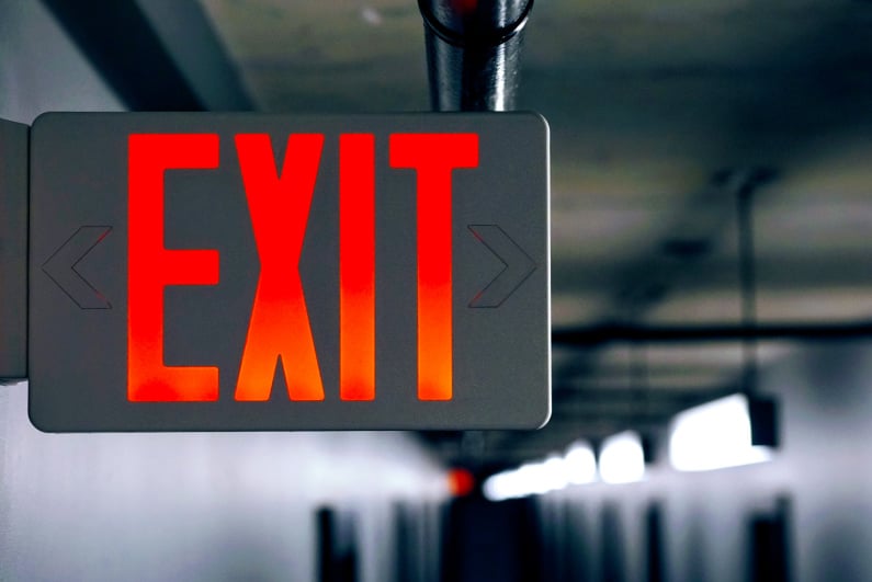 Exit sign