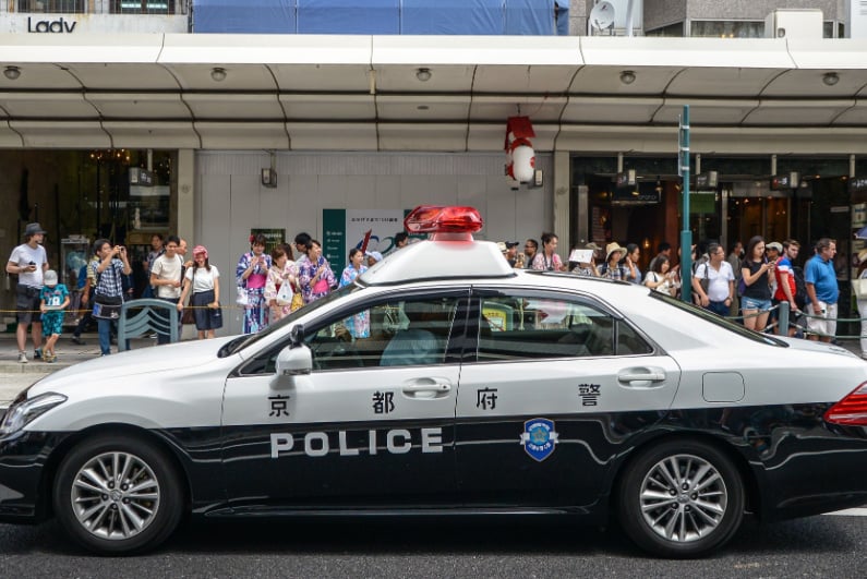 Kyoto police vehicle