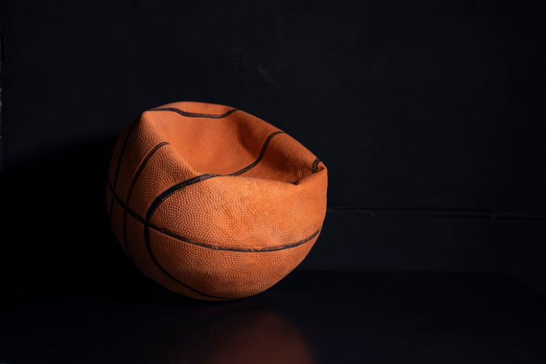Deflated basketball