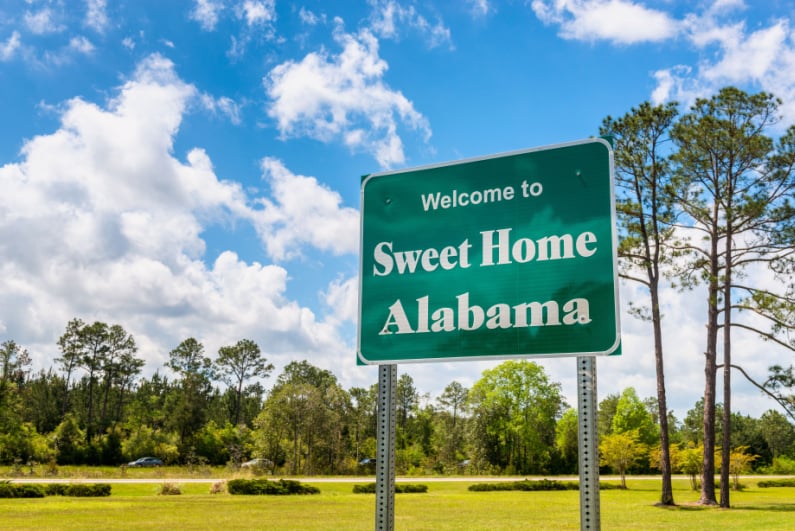 Sweet Home Alabama sign