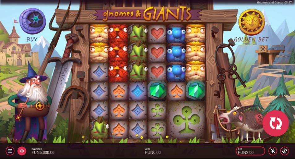 Gnomes and Giants slot reels Peter and Sons - slots of nan week february 9 2024