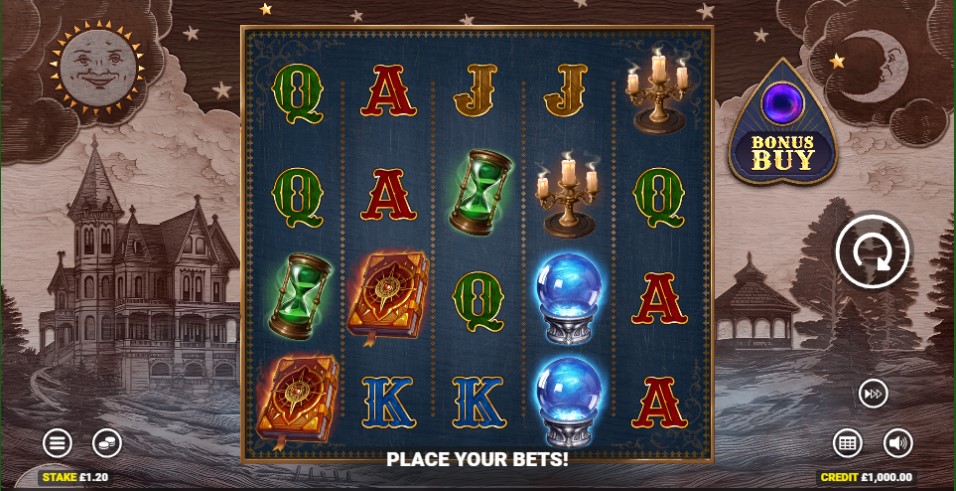 Madame of Mystic Manor slot reels by Blueprint Gaming - champion caller online slots of nan week