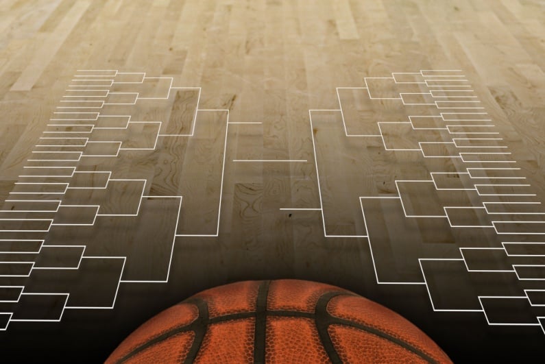 Basketball tournament bracket