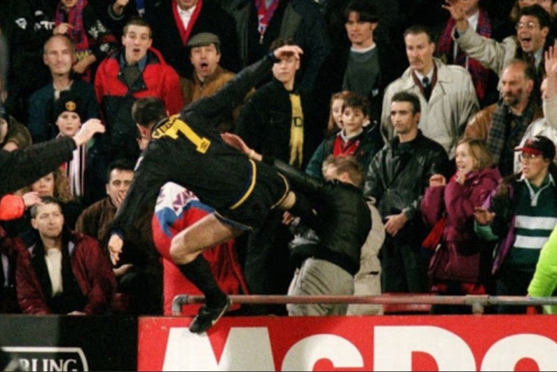 Eric Cantona kick