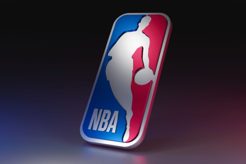 NBA logo in 3D