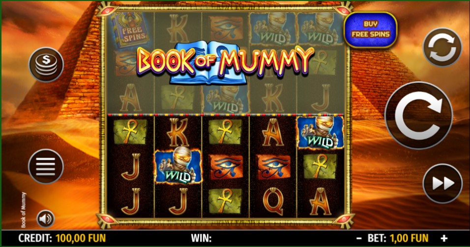 Book of Mummy slot reels Octavian Gaming