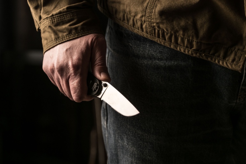 Man with knife