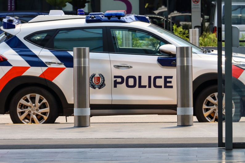 Singapore police car