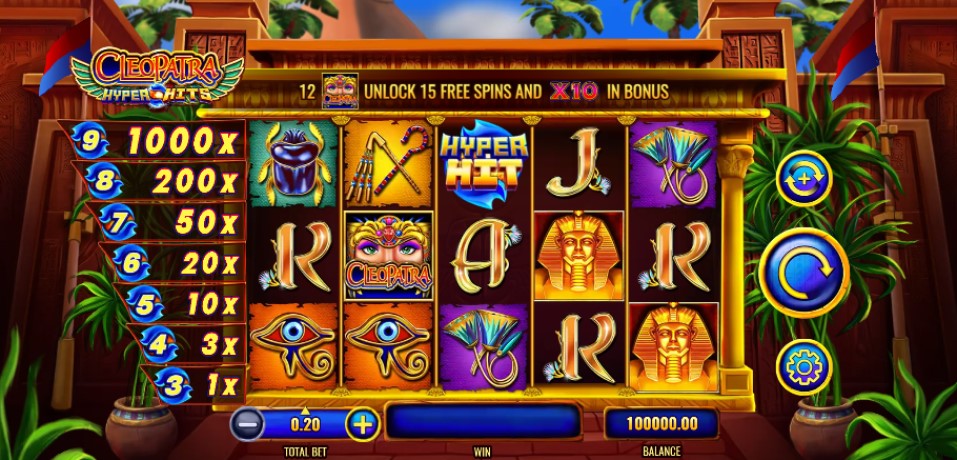 Cleopatra Hyper Hits slot reels IGT - best new online slots of the week