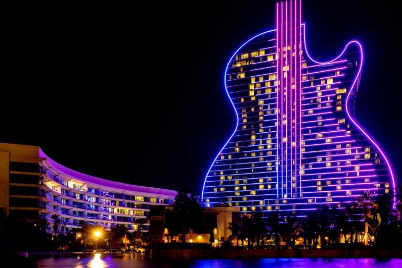 Guitar hotel at Seminole Hard Rock