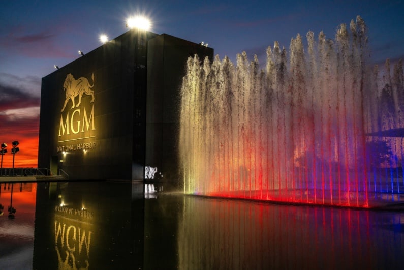 MGM National Harbor fountains