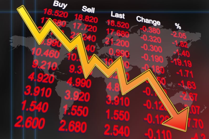 Stocks declining