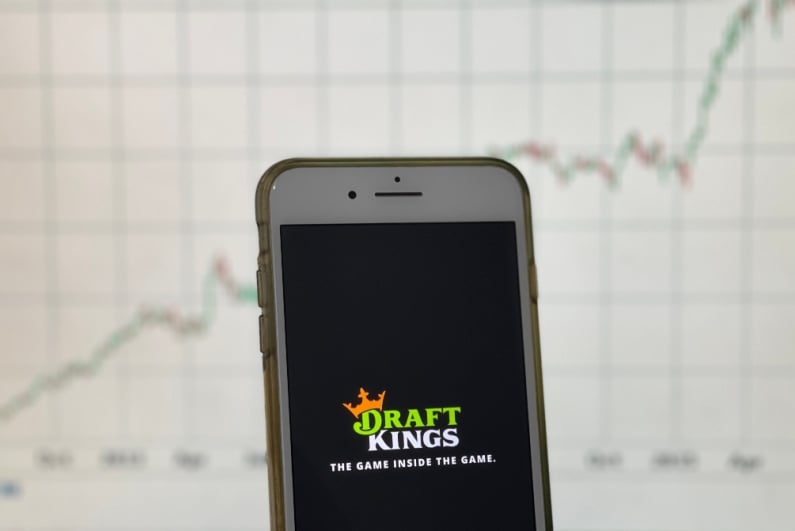 DraftKings logo on phone