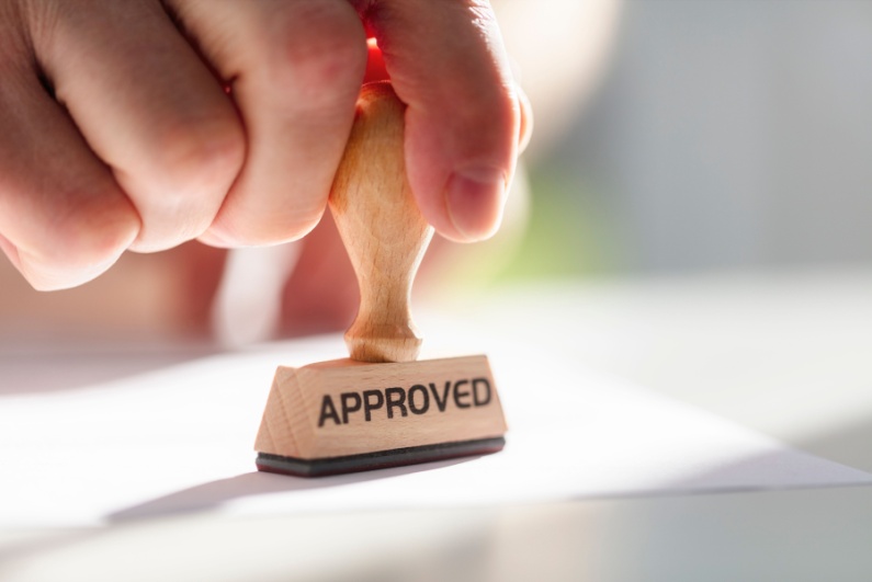 Approved stamp