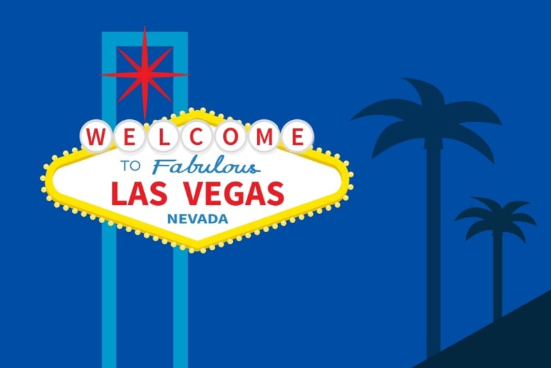 Welcome to Las Vegas sign illustration