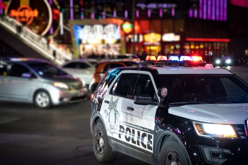 Las Vegas police car