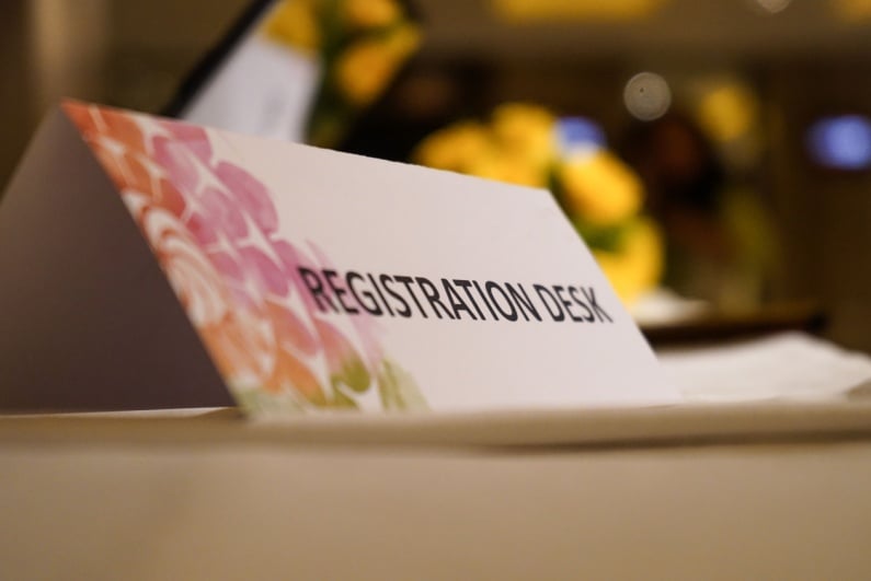 Registration desk