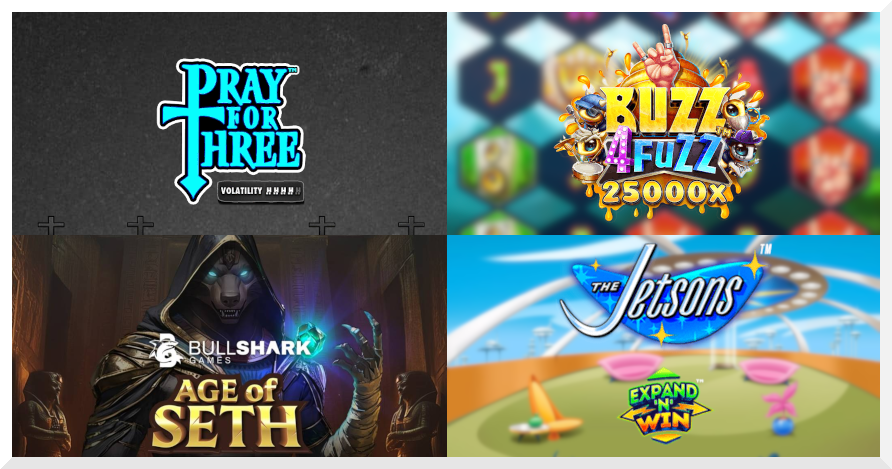 Slots of the Week feature image April 25 2025 - best new online slots of the week