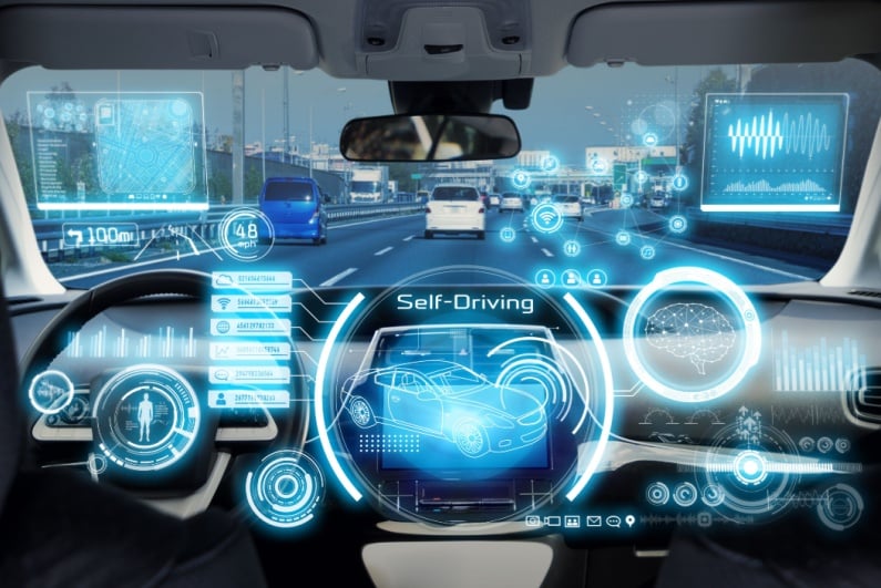 Driverless car concept