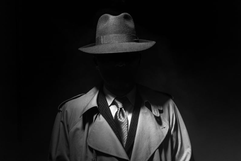 Gangster in the shadows