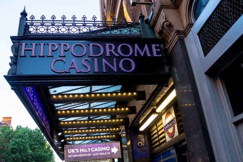 Hippodrome Casino sign
