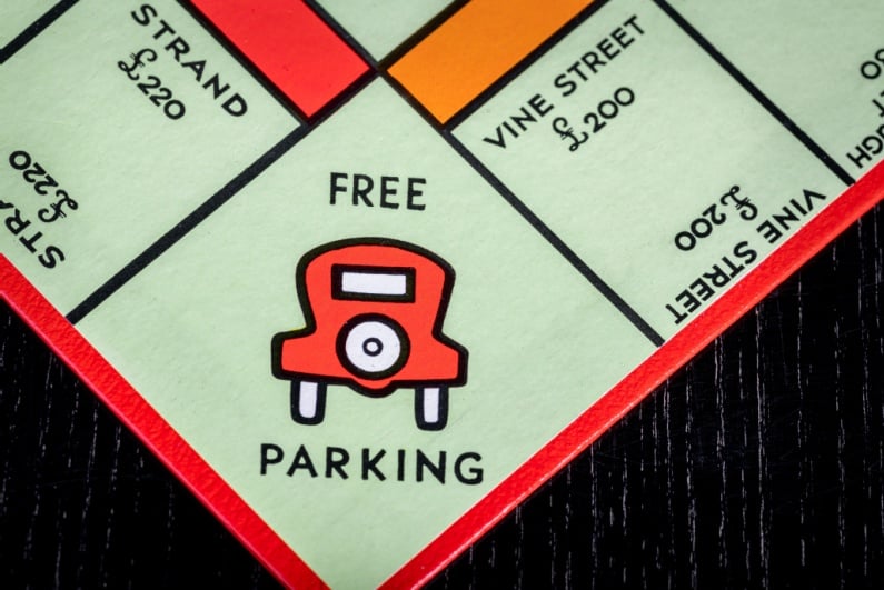 Free parking on Monopoly