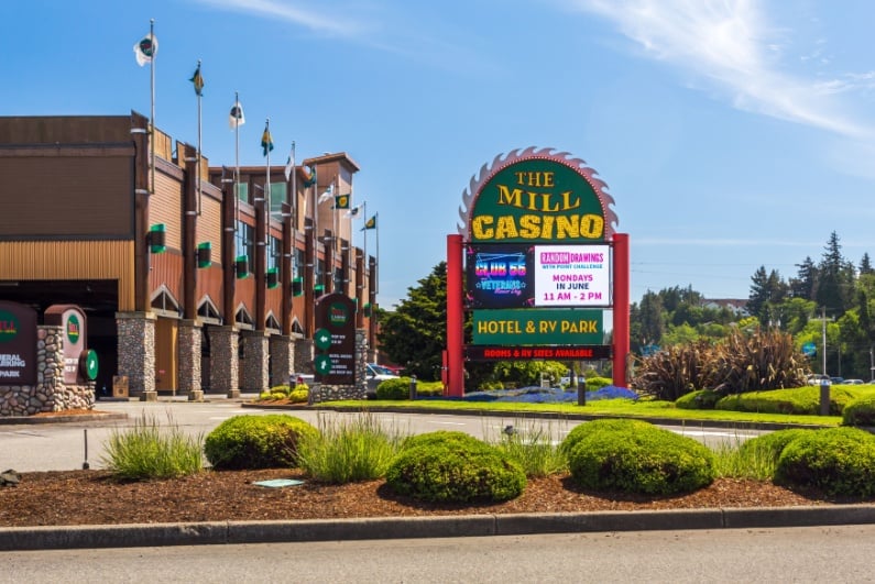 The former Mill Casino in Oregon