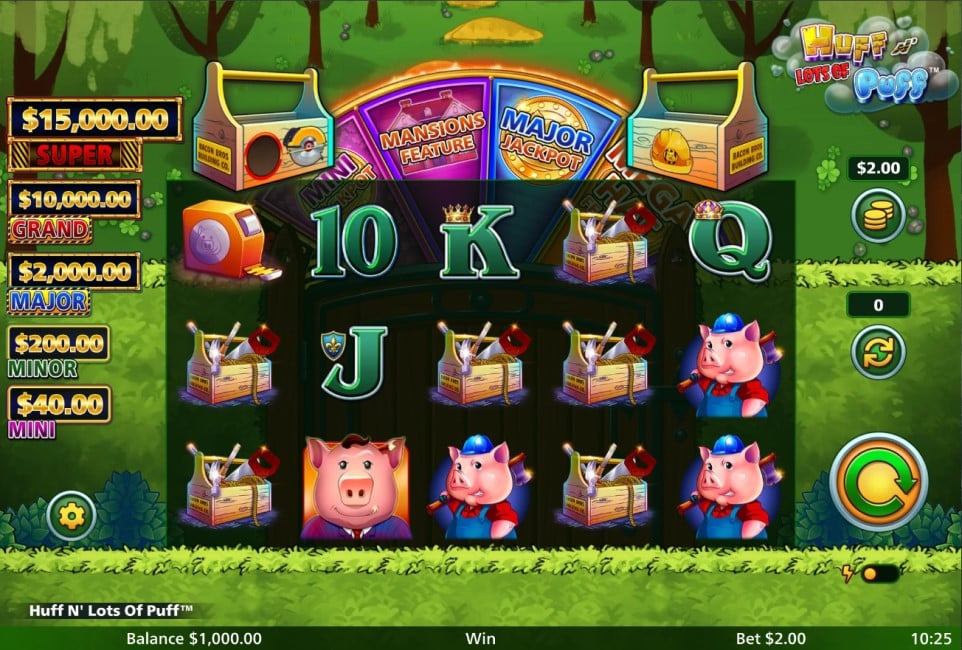 Huff N Lots of Puff slot reels by Light & Wonder - best new online slots of the week