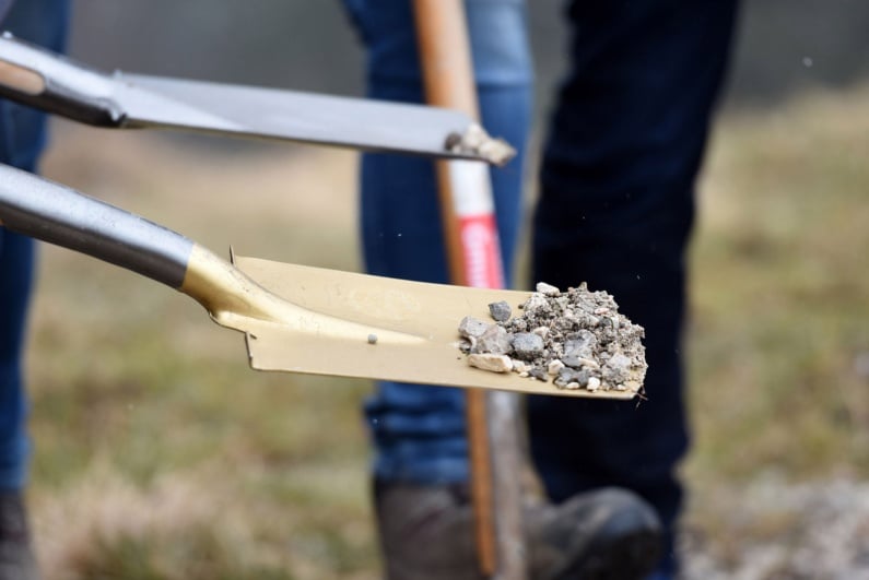 Shovels breaking ground